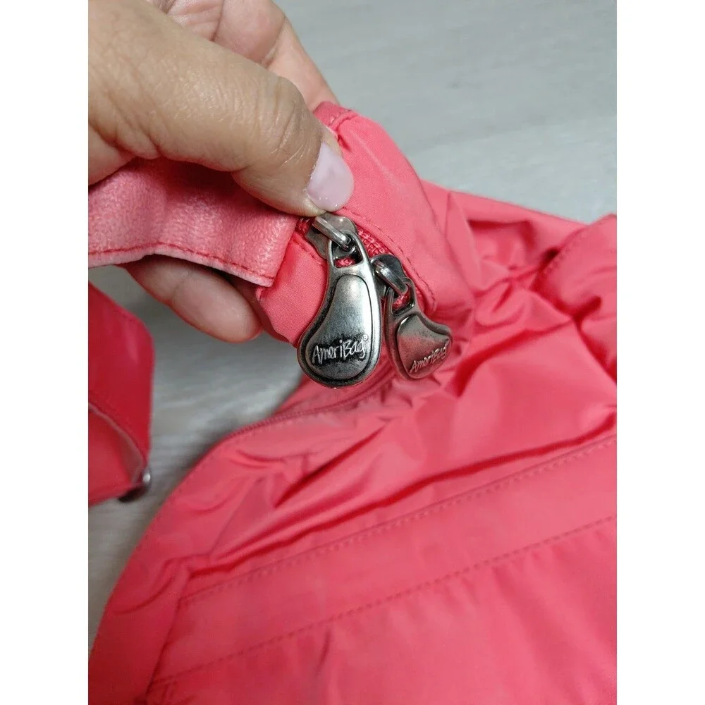 Ameribag Pink Coral Color Handbag Purse Back Pack.